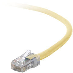 Belkin RJ45 Cat5e Network Patch Cable, 12ft Yellow, Male/Male Copper Conductor, PowerSum Tested, 10/100 Base-T Compatible (Lifetime Warranty)