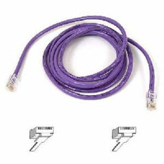 Belkin RJ45 Cat5e Snagless Network Patch Cable, Premium Quality, PowerSum Tested, Male/Male Connectors, 6ft Purple - A3L791-06-PUR-S (Lifetime Warranty)