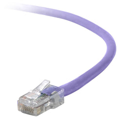 Belkin Cat5e Network Cable, Purple 15ft RJ45 M/M Patch Cable, Premium Snagless Molded Connectors, PowerSum Tested, Copper Conductor - A3L791-15-PUR-S (Lifetime Warranty)