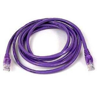 20-foot purple Belkin Cat5e network patch cable with snagless RJ-45 connectors