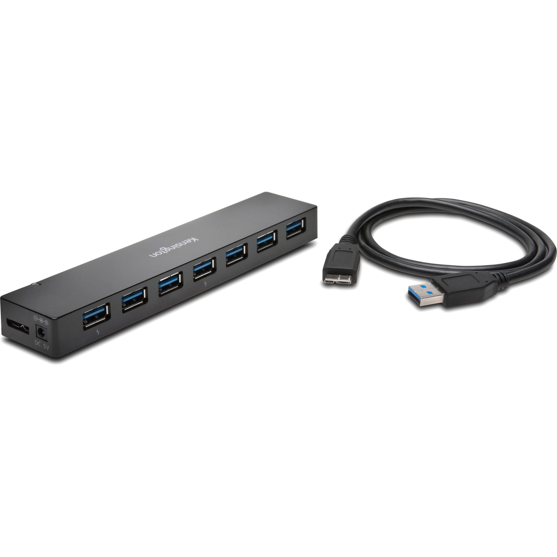 Kensington K39123AM USB 3.0 7-Port Hub with Charging, 2 Year Warranty, PC/Mac Compatible