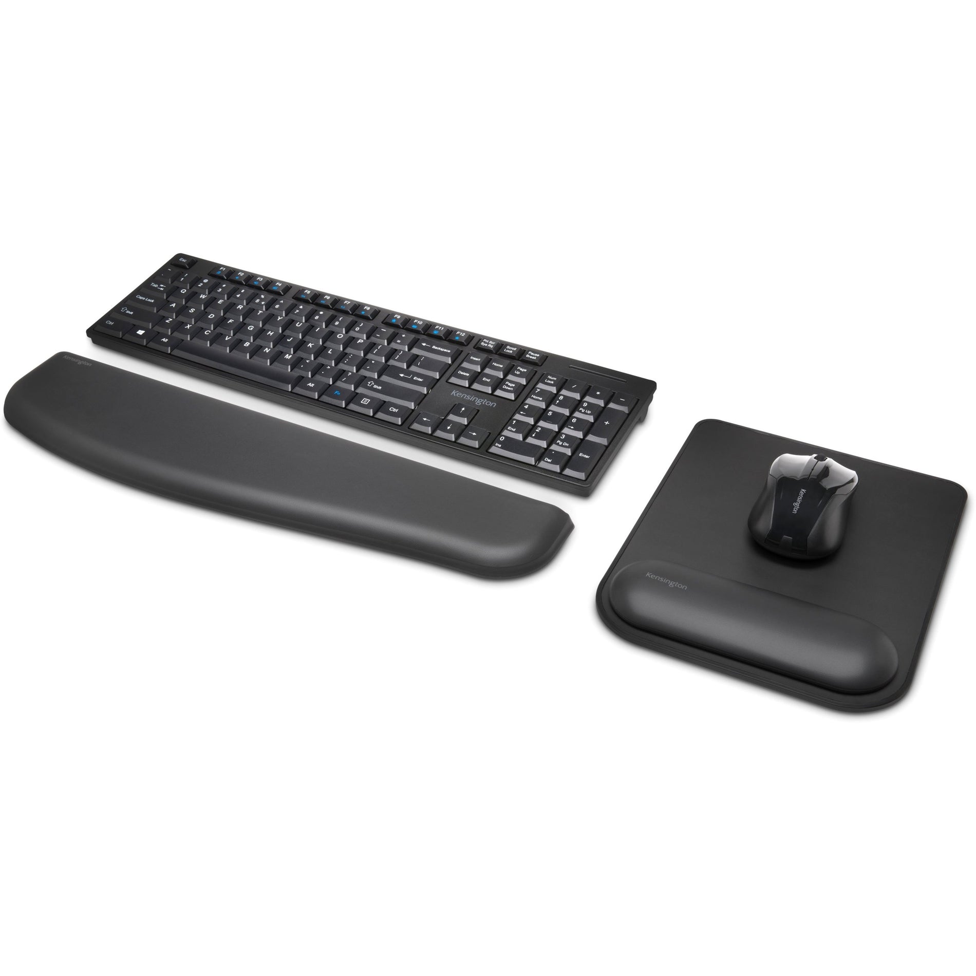 Kensington K55888WW ErgoSoft Wrist Rest Mouse Pad, Easy to Clean, Skid Proof