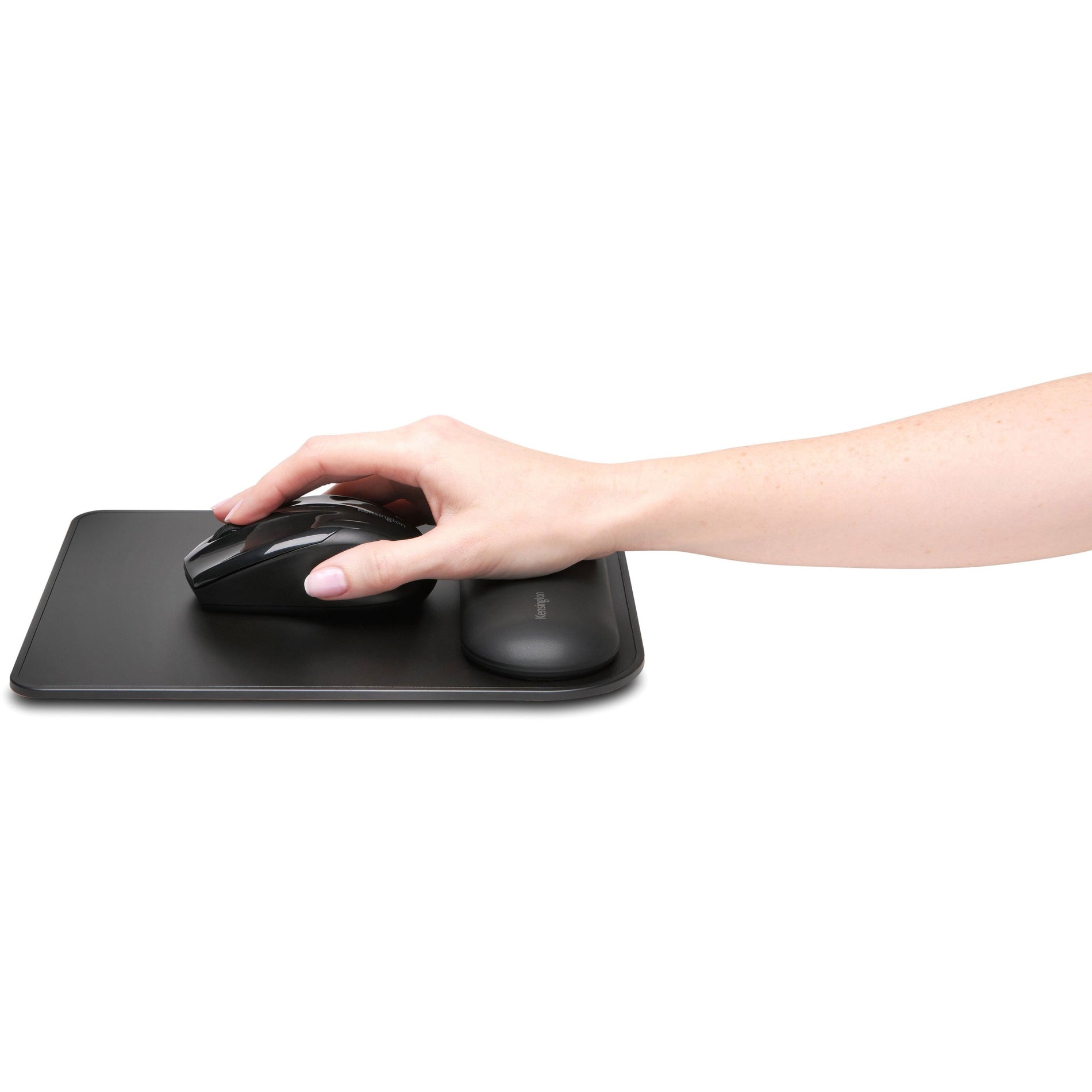 Kensington K55888WW ErgoSoft Wrist Rest Mouse Pad, Easy to Clean, Skid Proof