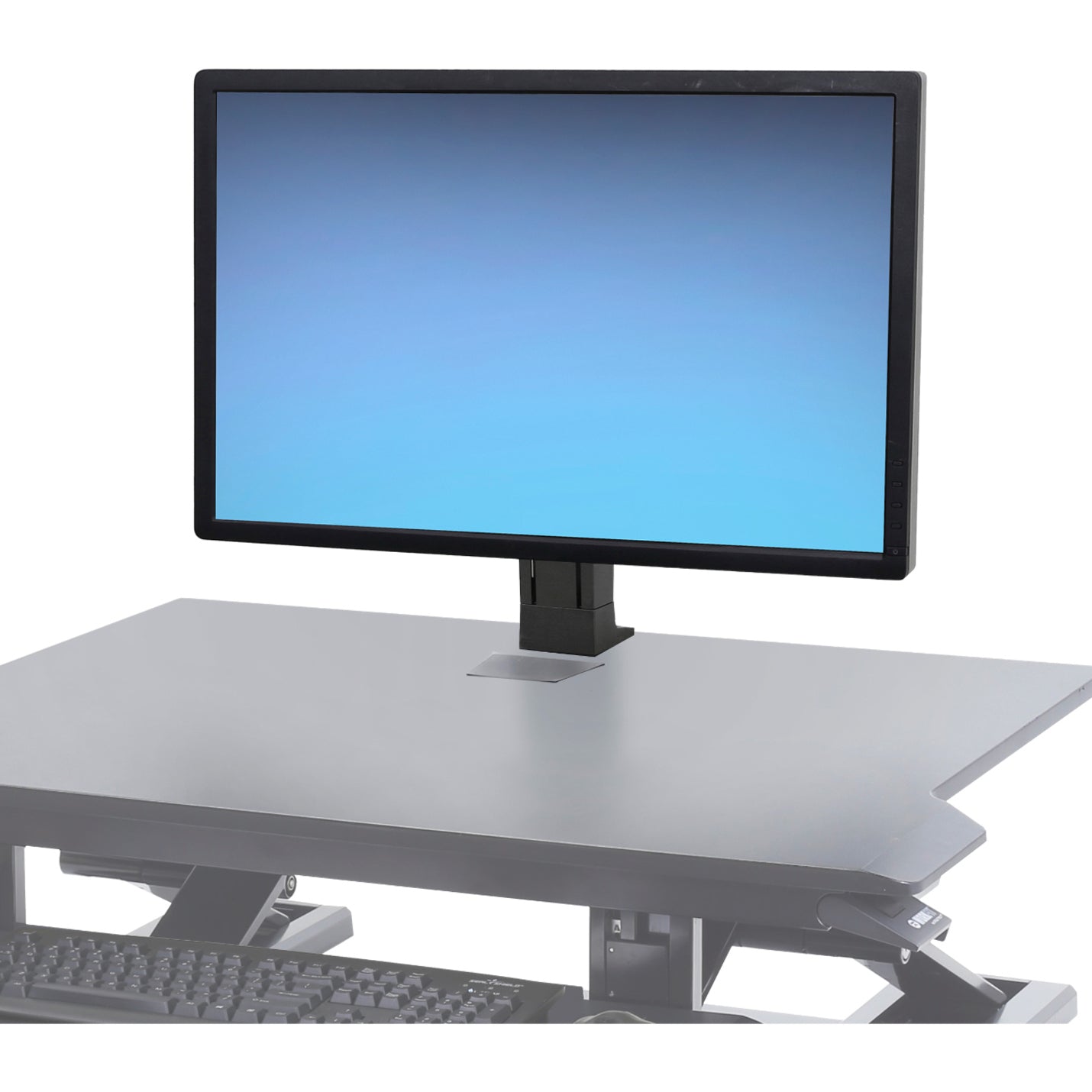 Ergotron 97-936-085 WorkFit Único HD Monitor Kit Universal Preto - Suporte de mesa para visor LCD