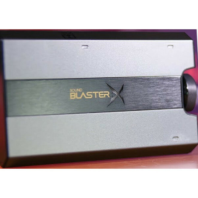 Artistic shot of Sound BlasterX G6 showing design details-alternate-image7