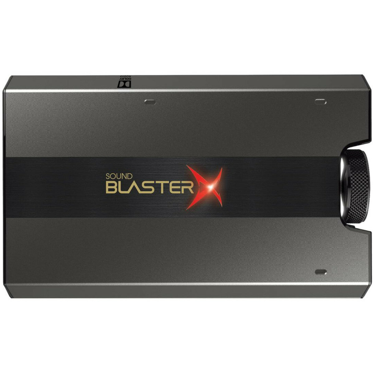 Top view of Sound BlasterX G6 showing premium finish and branding-alternate-image2