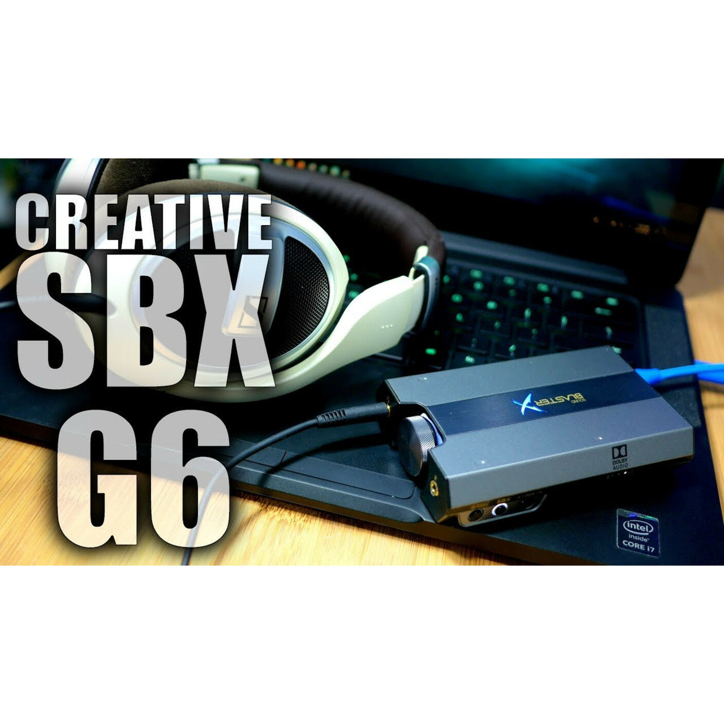 Sound BlasterX G6 gaming setup with headphones-alternate-image15