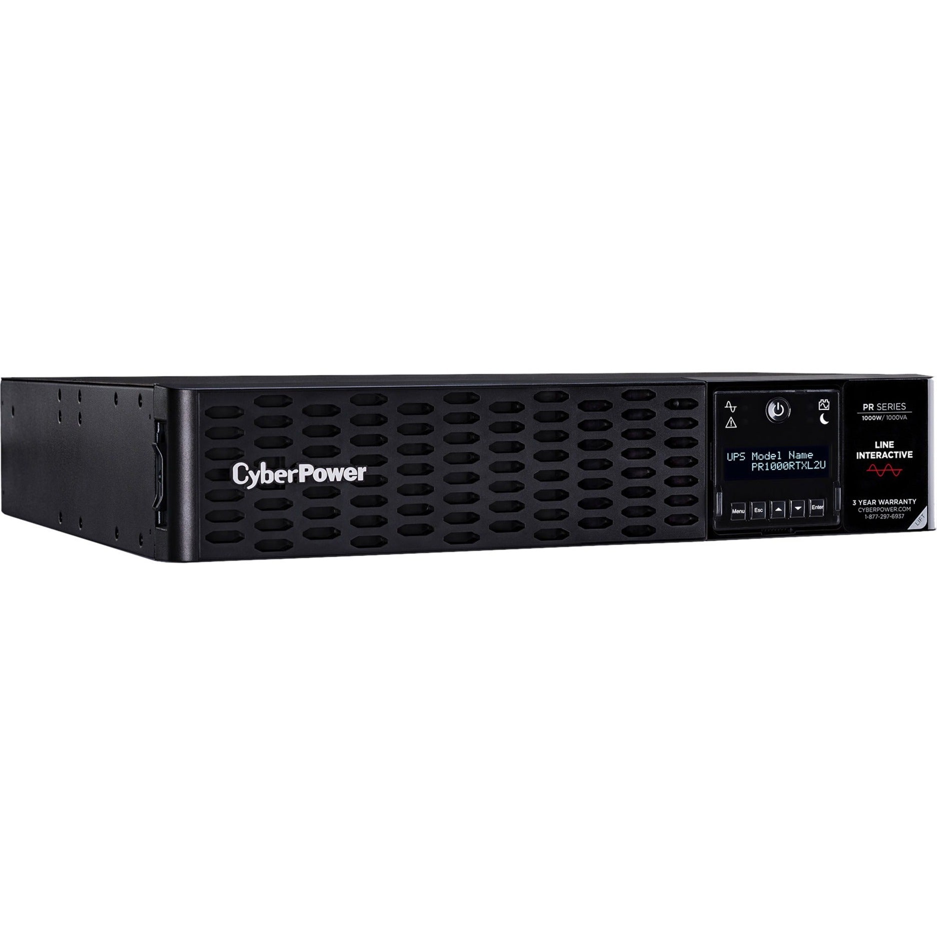 CyberPower PR1000RTXL2U Smart App Sinewave UPS, 1000VA Tower/Rack Convertible, 3 Year Warranty