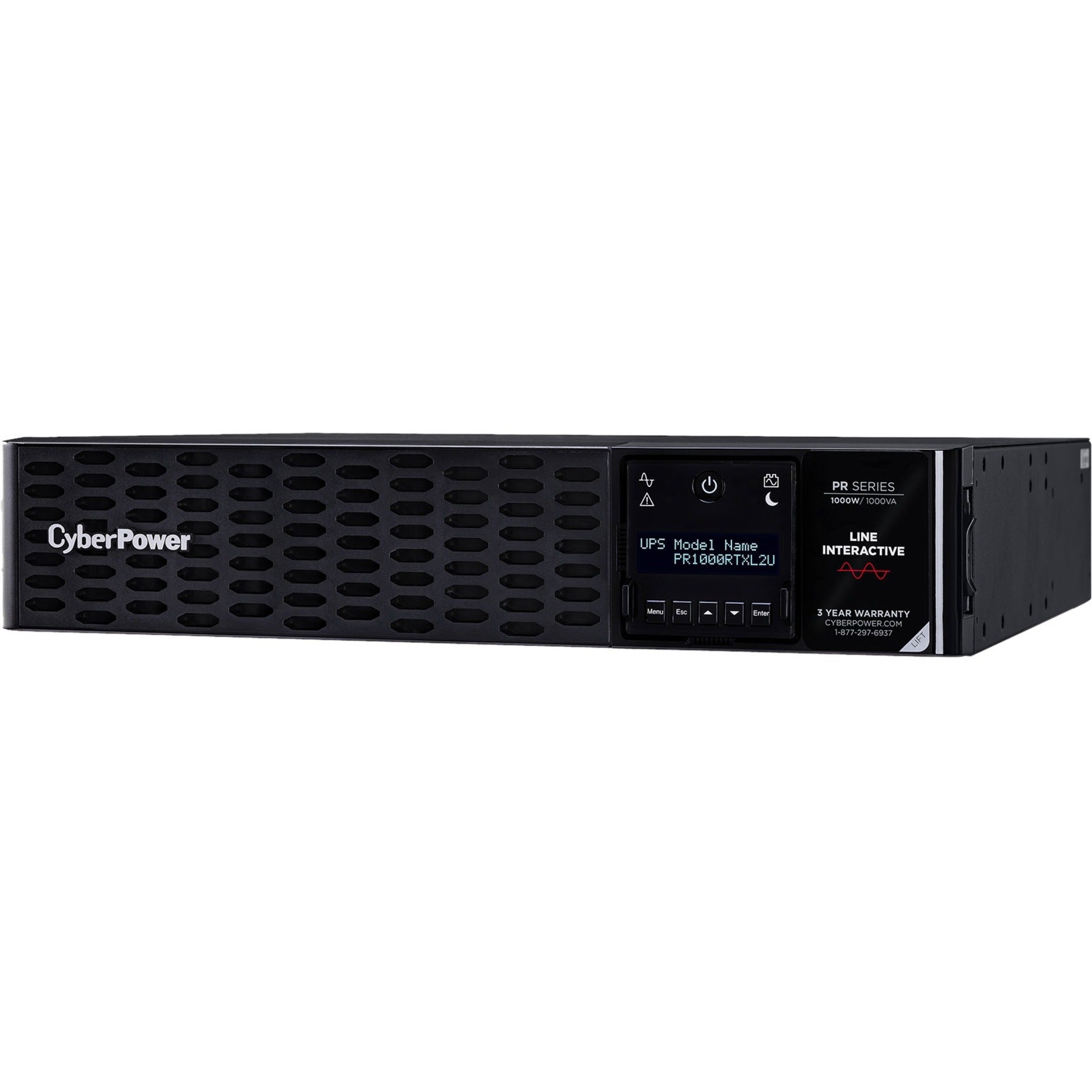 CyberPower PR1000RTXL2U Smart App Sinewave UPS, 1000VA Tower/Rack Convertible, 3 Year Warranty