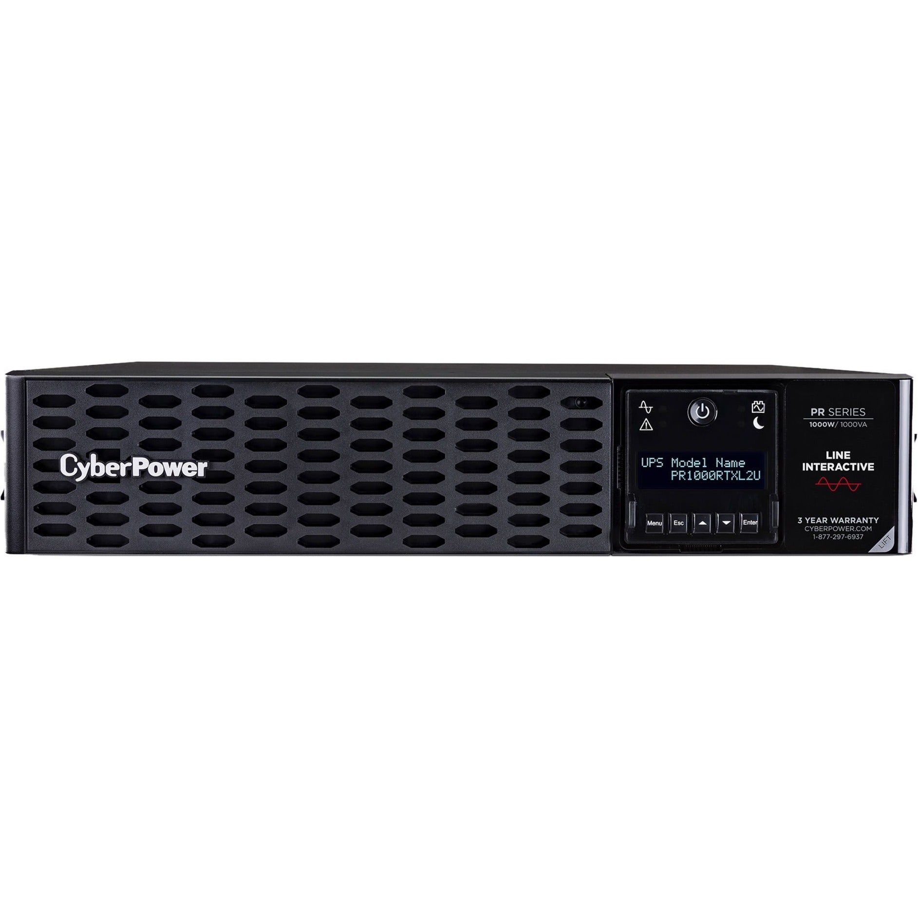 CyberPower PR1000RTXL2U Smart App Sinewave UPS, 1000VA Tower/Rack Convertible, 3 Year Warranty