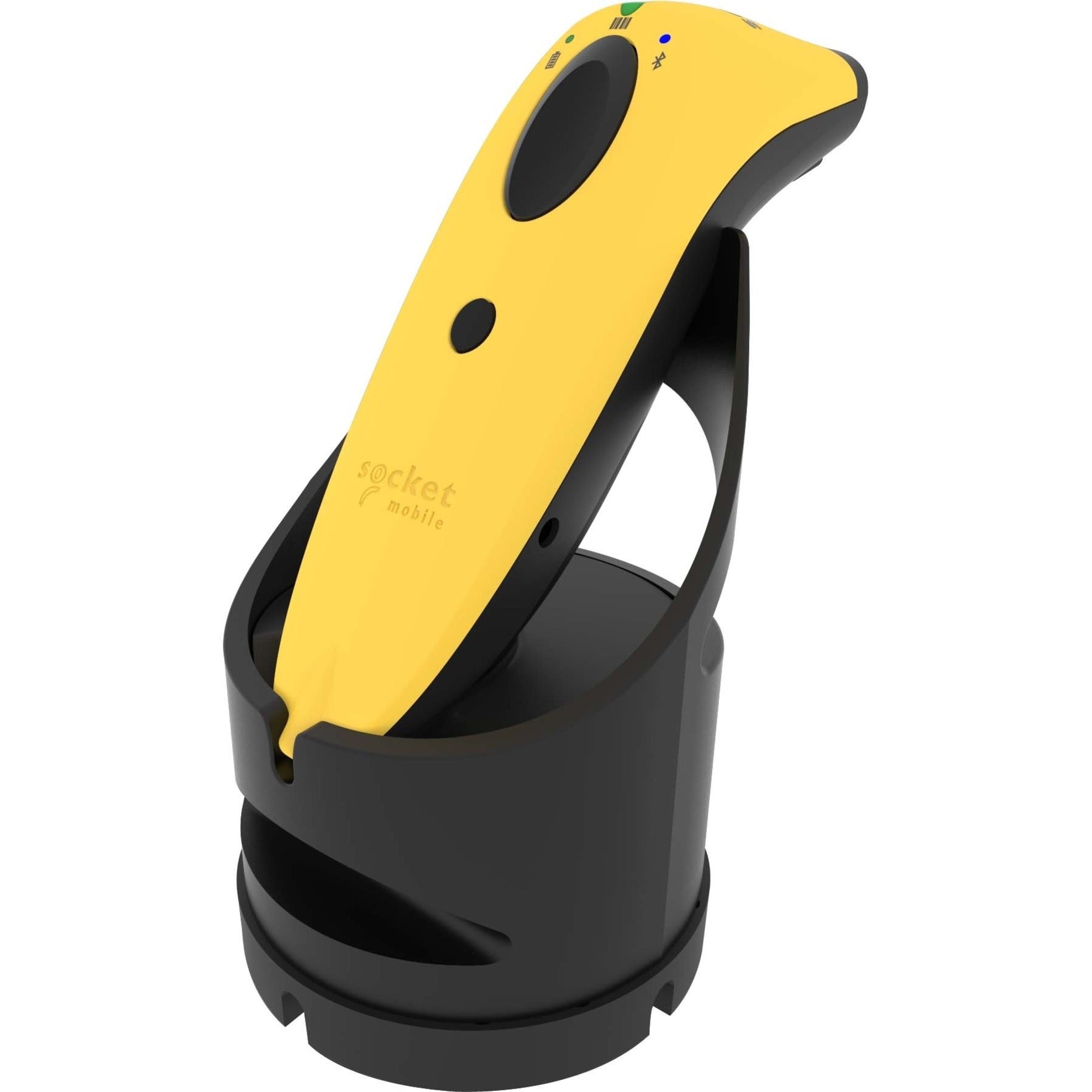 Socket Mobile CX3462-1930 SocketScan S700 1D Barcode Scanner, Yellow & Black Charging Dock