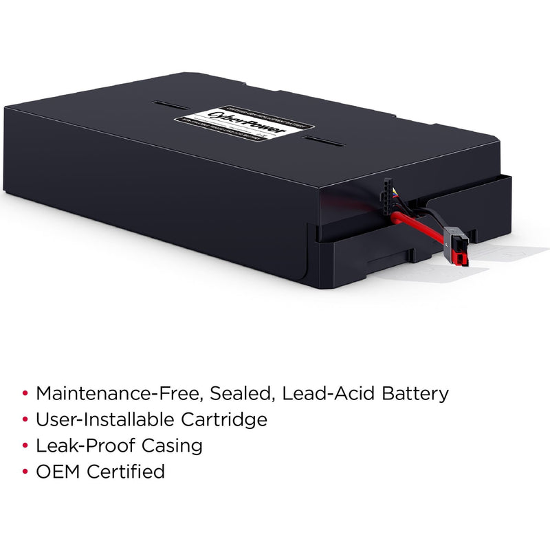 CyberPower RB1270X4H battery cartridge featuring maintenance-free design specifications