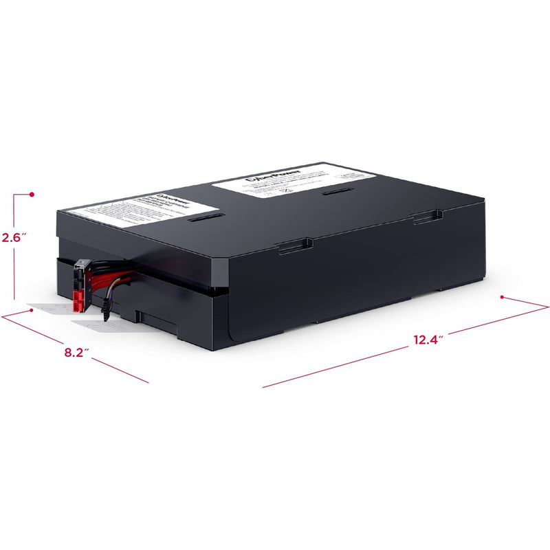 CyberPower RB1290X4J battery dimensions and measurements diagram