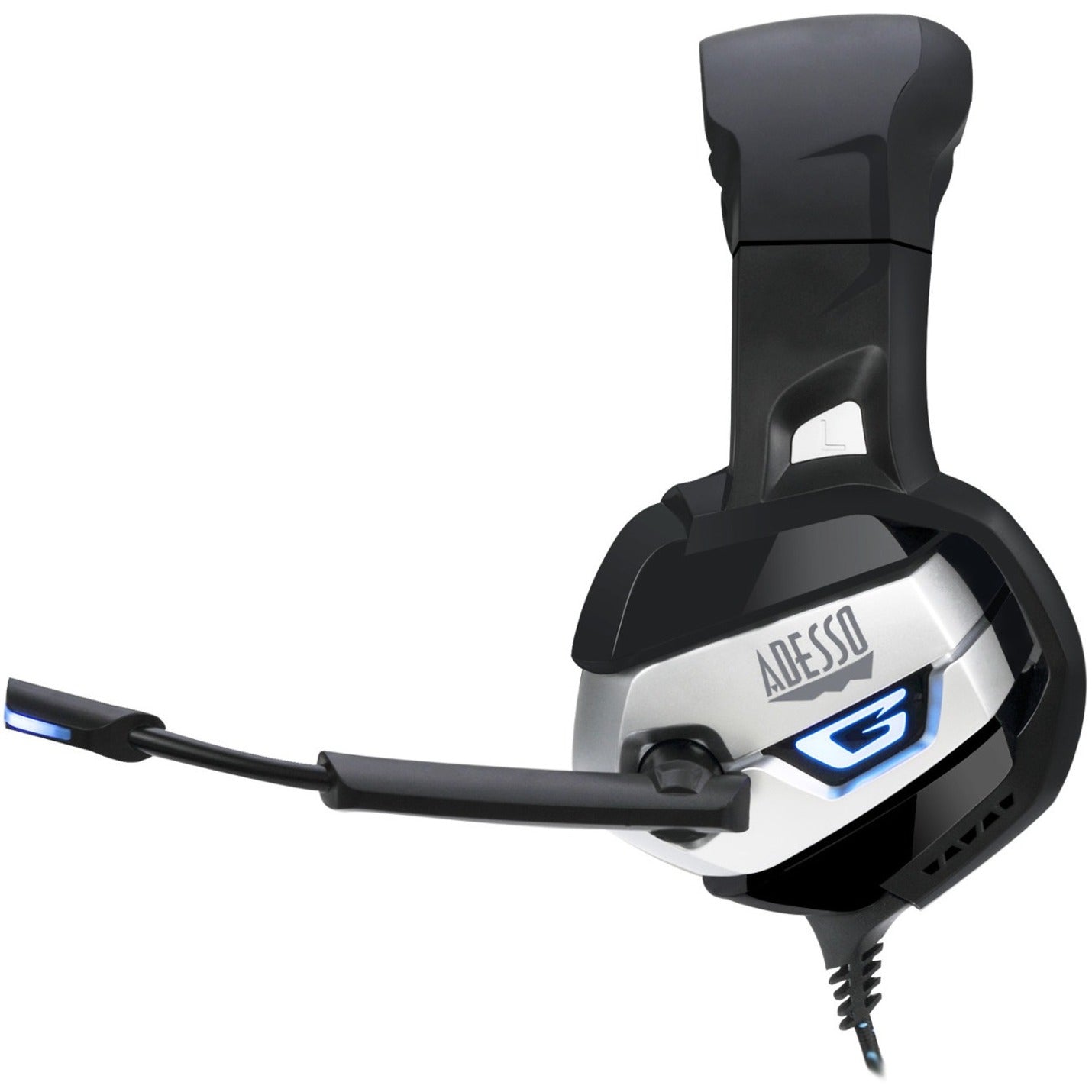 Adesso XTREAM G2 Stereo USB Gaming Headset with Microphone, Comfortable, Adjustable Headband, LED Lighting