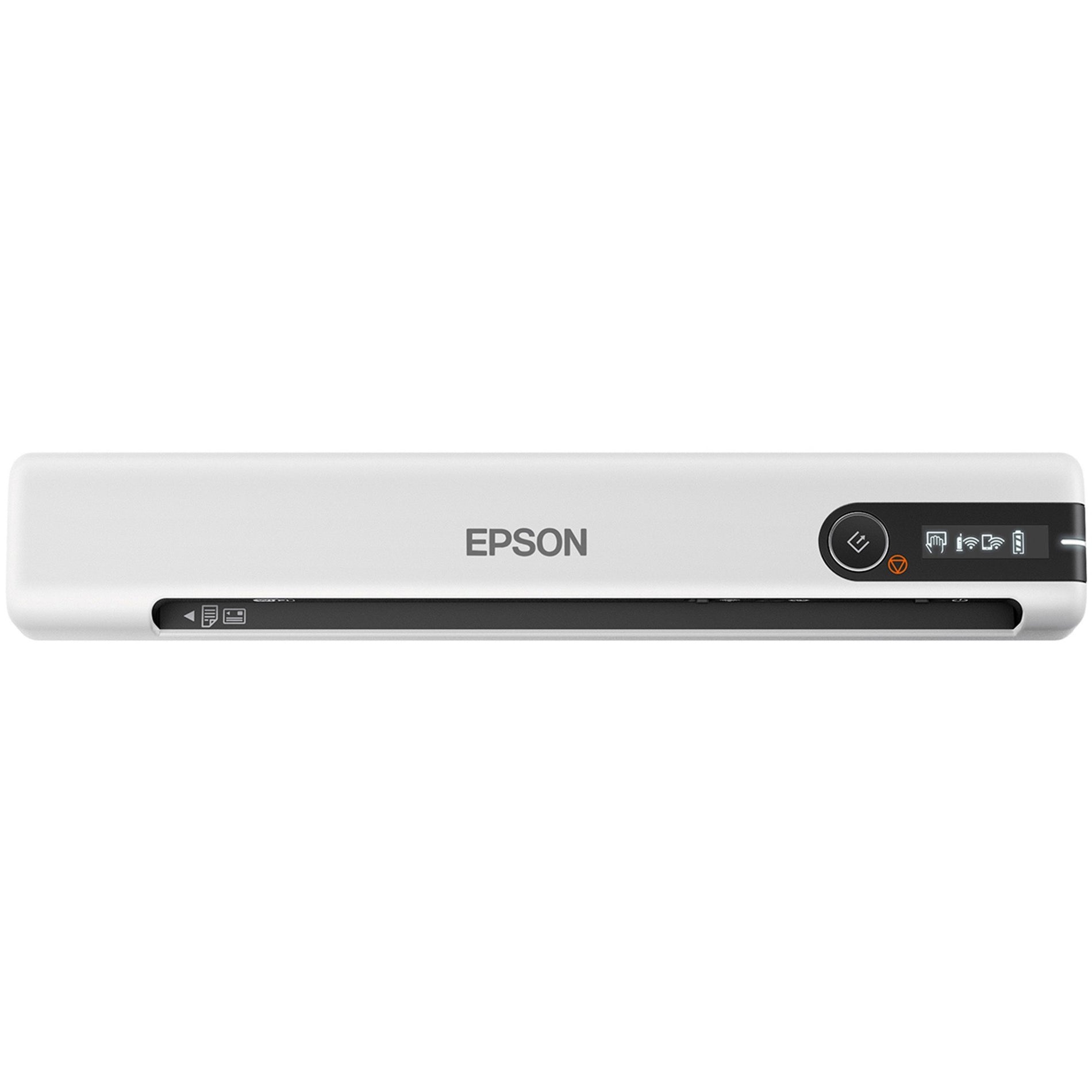 Top view of Epson DS-80W showing sleek design and control interface-alternate-image5