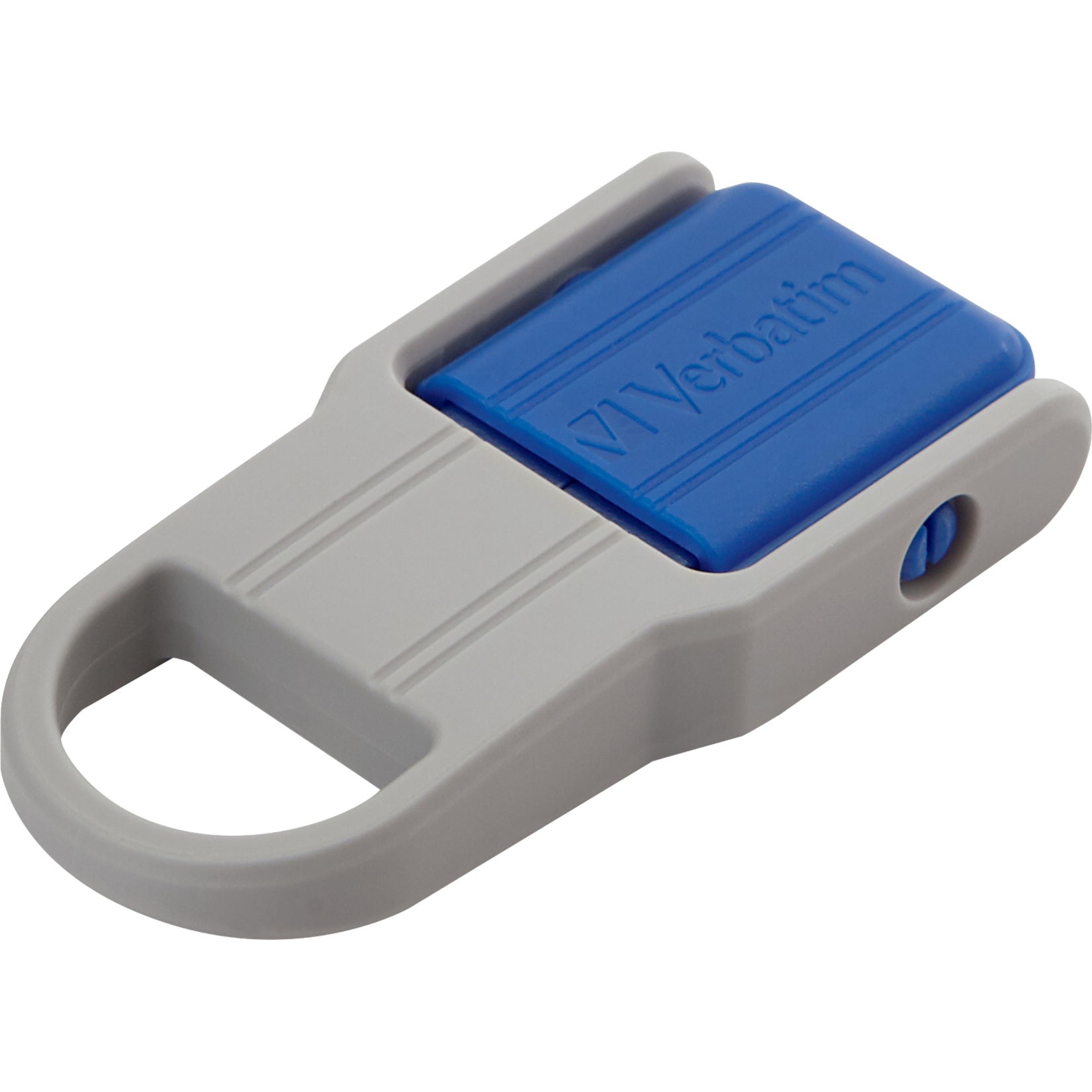 Profile view of blue Store 'n' Flip USB drive-alternate-image8