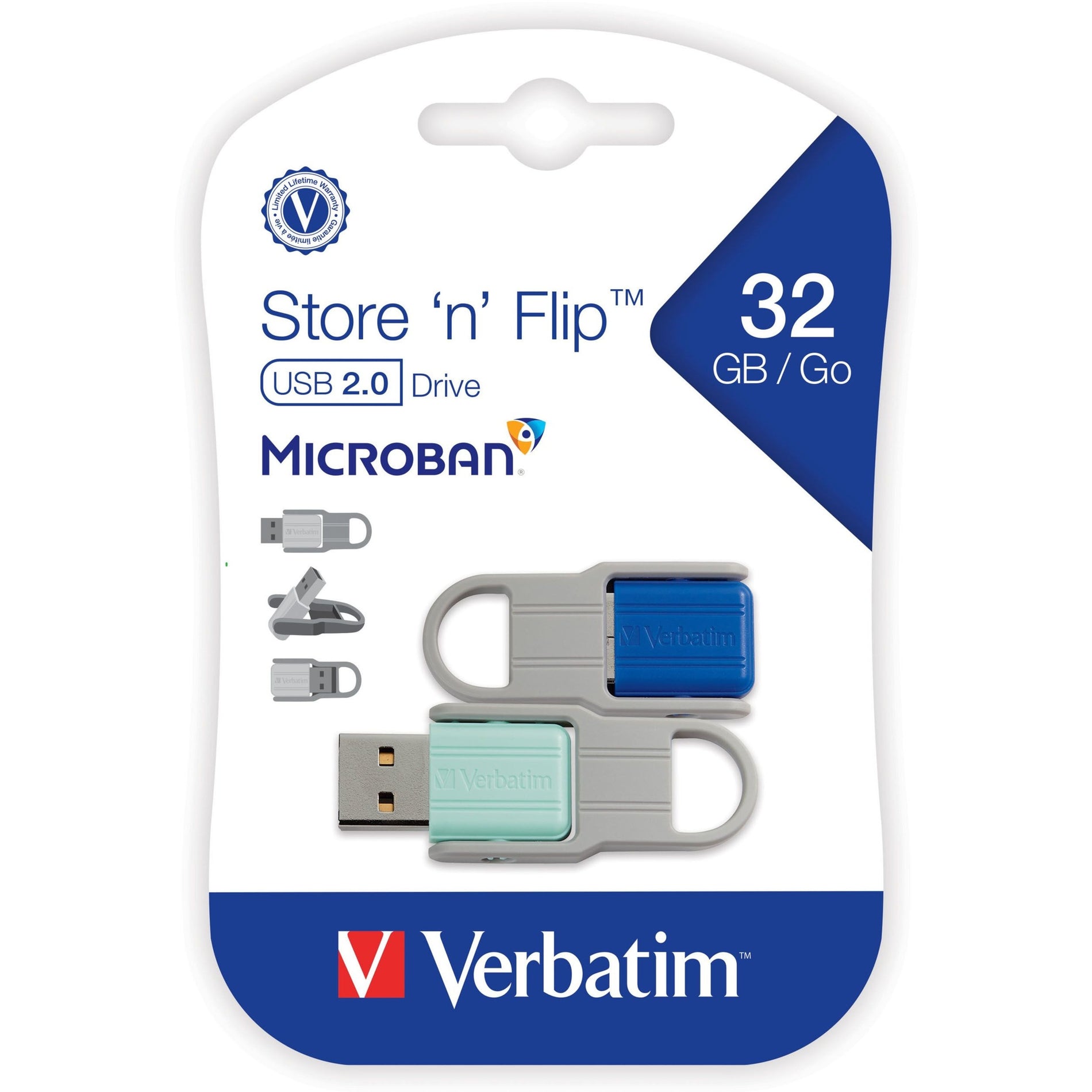 Store 'n' Flip USB drive retail packaging front view-alternate-image14