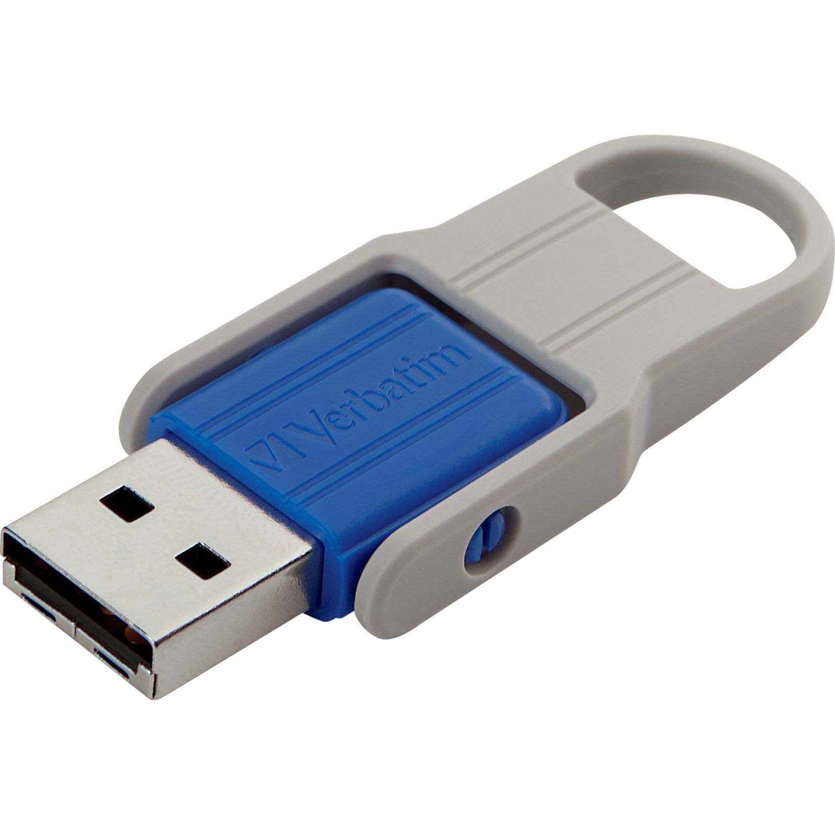 Close-up detail of blue Store 'n' Flip USB drive-alternate-image10