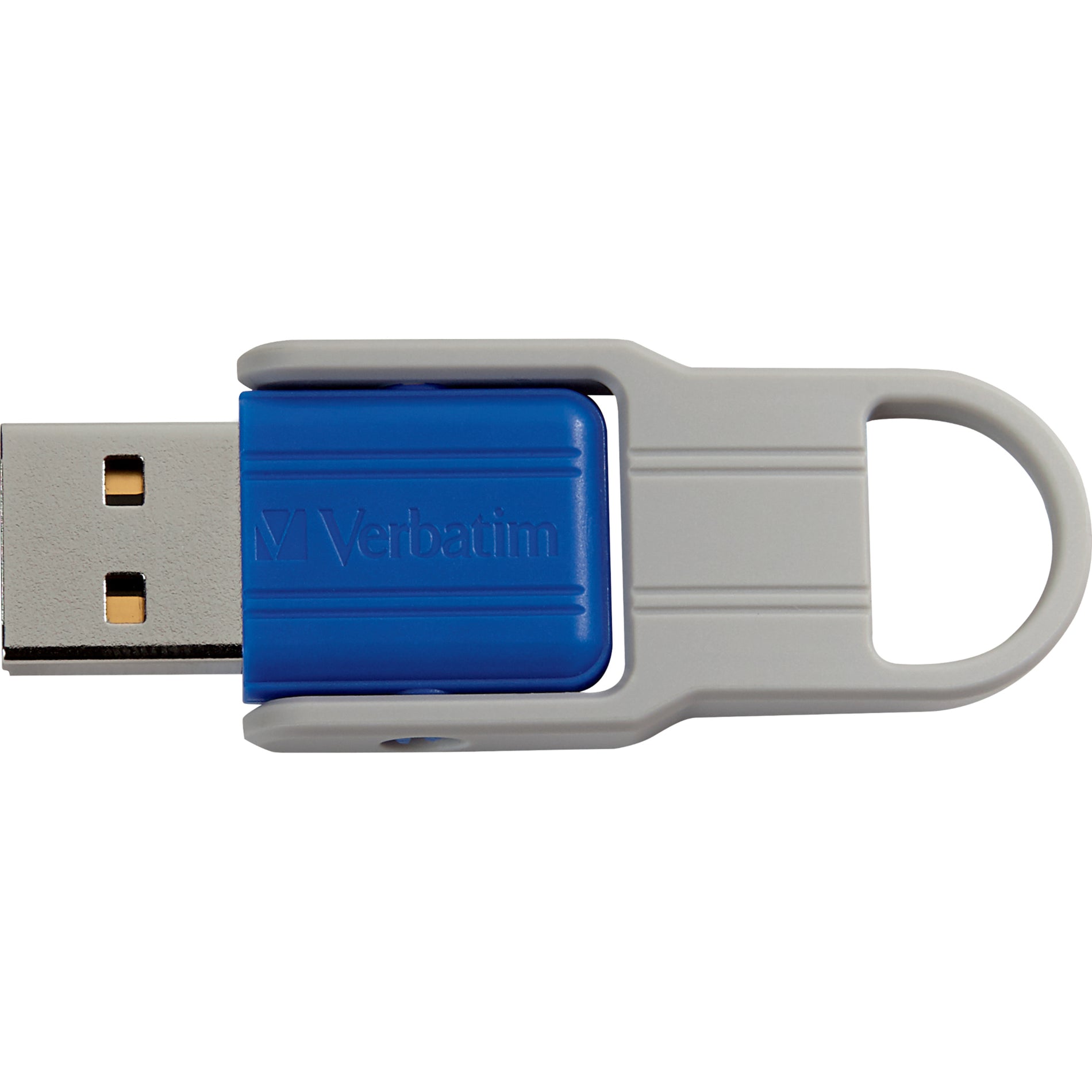 Blue Store 'n' Flip USB drive with connector visible-alternate-image7