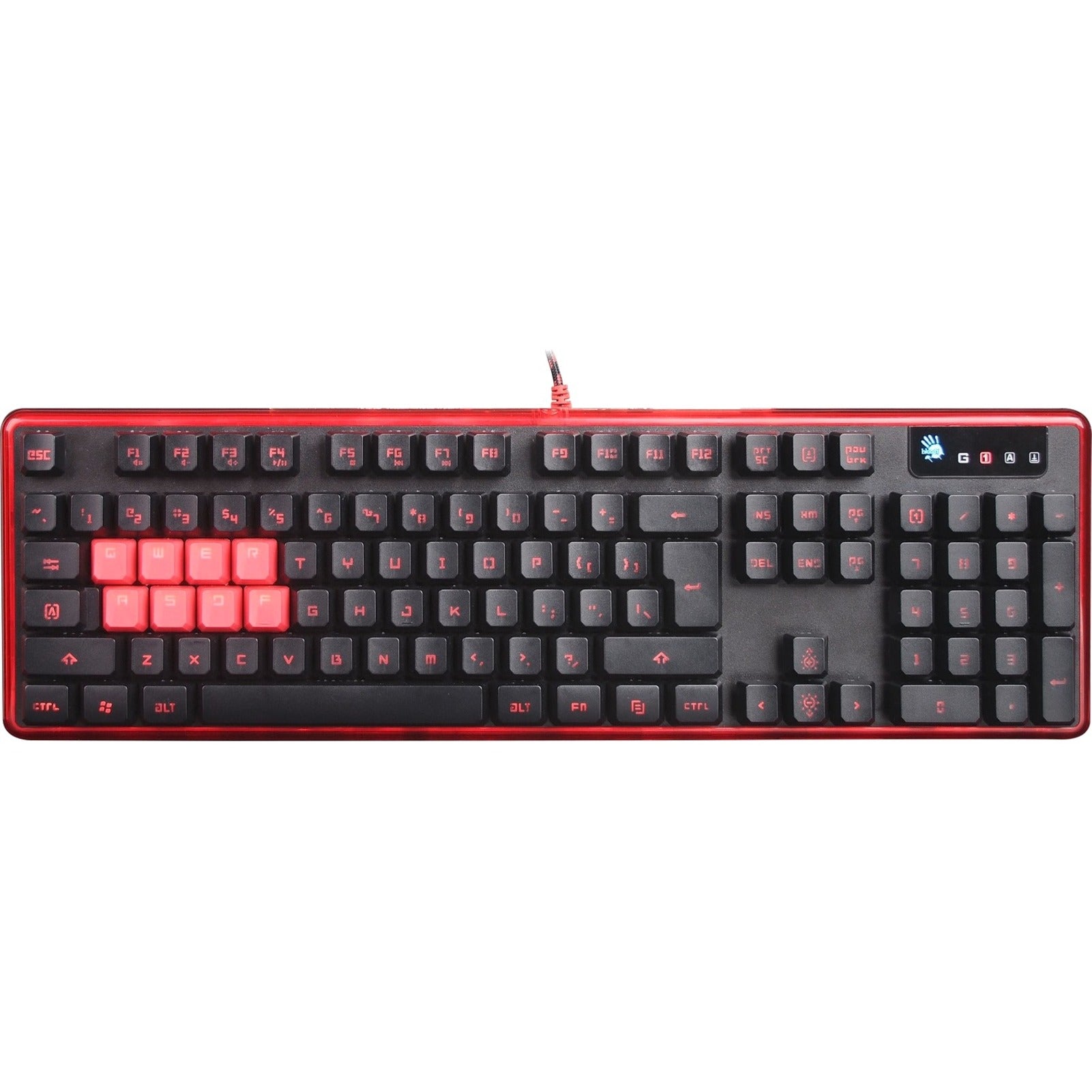 Bloody Gaming B2278 8 Light Strike Mechanical Gaming Keyboard, Backlit, Zero Lag