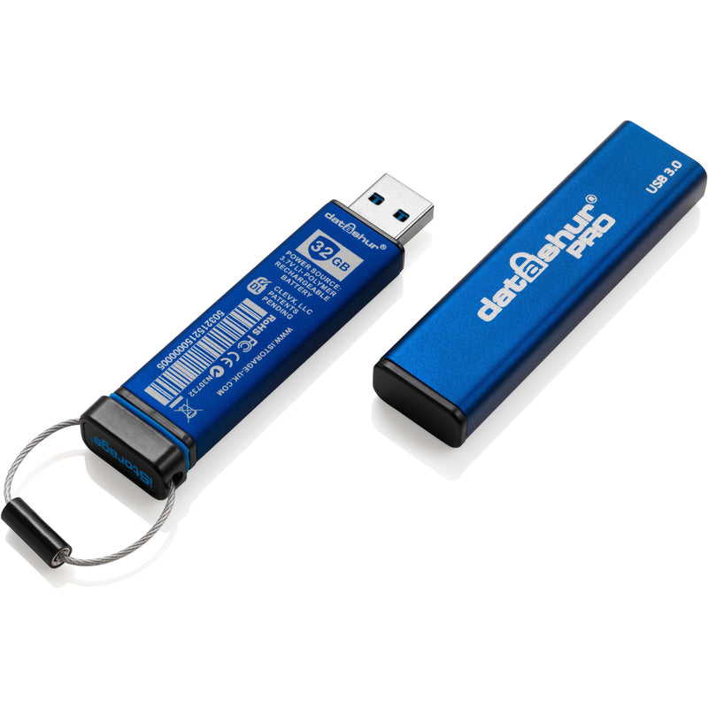 Product details and capacity information on the datAshur PRO secure flash drive