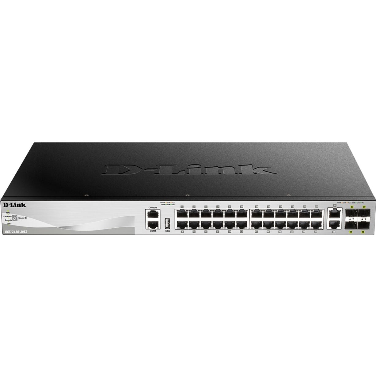 D-Link DGS-3130-30TS 以太网交换机，26 个网络端口，10GBase-X，千兆以太网 D-Link 迪-联科