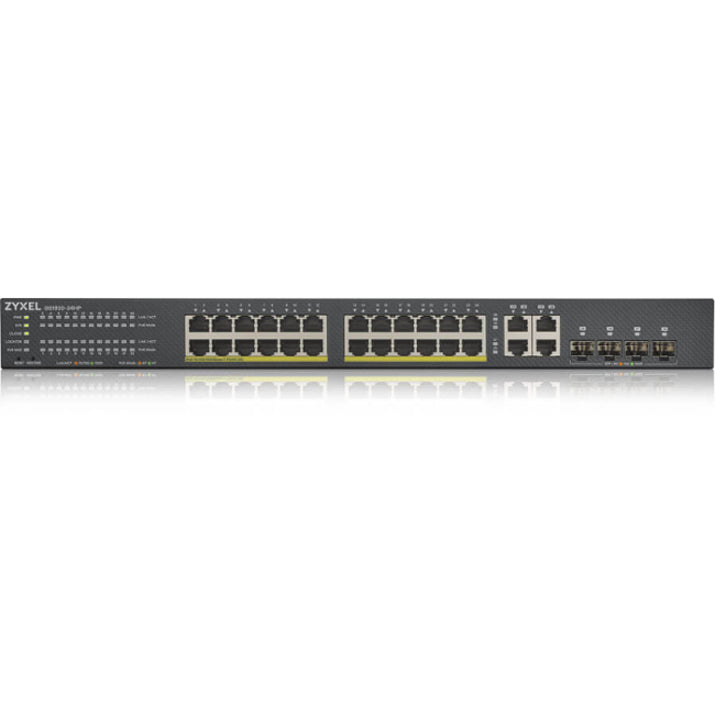 ZYXEL GS1920-24HPv2 24-Port GbE Smart Managed PoE Switch Gigabit Ethernet 375W PoE Budget