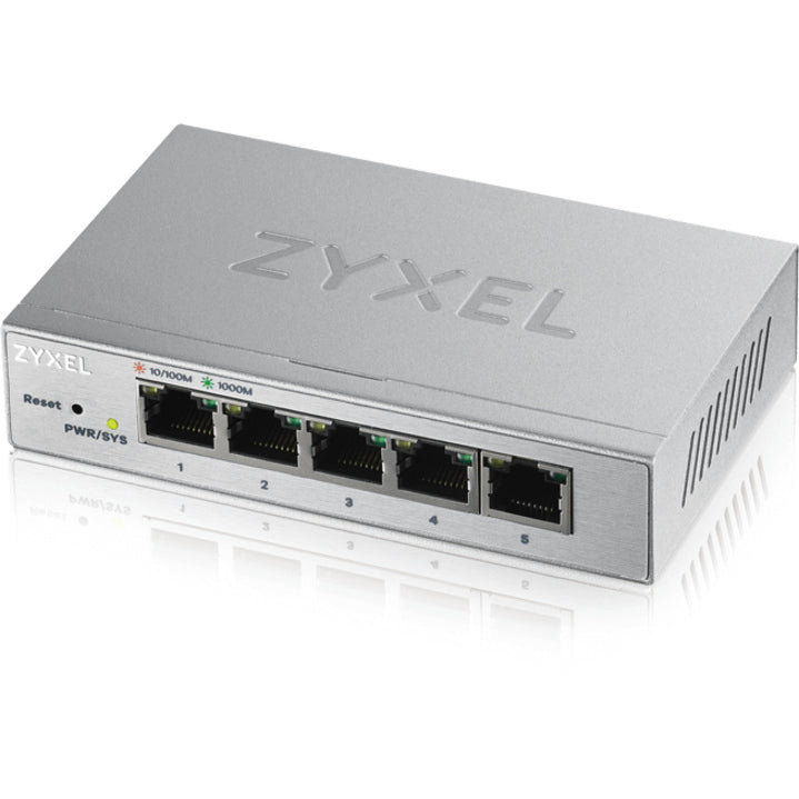 ZYXEL GS1200-5 5-Port Web Managed Gigabit Switch 2 Year Limited Warranty Gigabit Ethernet Network 