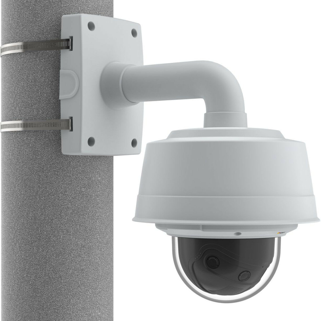 AXIS 01473-001 T91B67 Pole Mount, White - Securely Mount Your Network Camera
