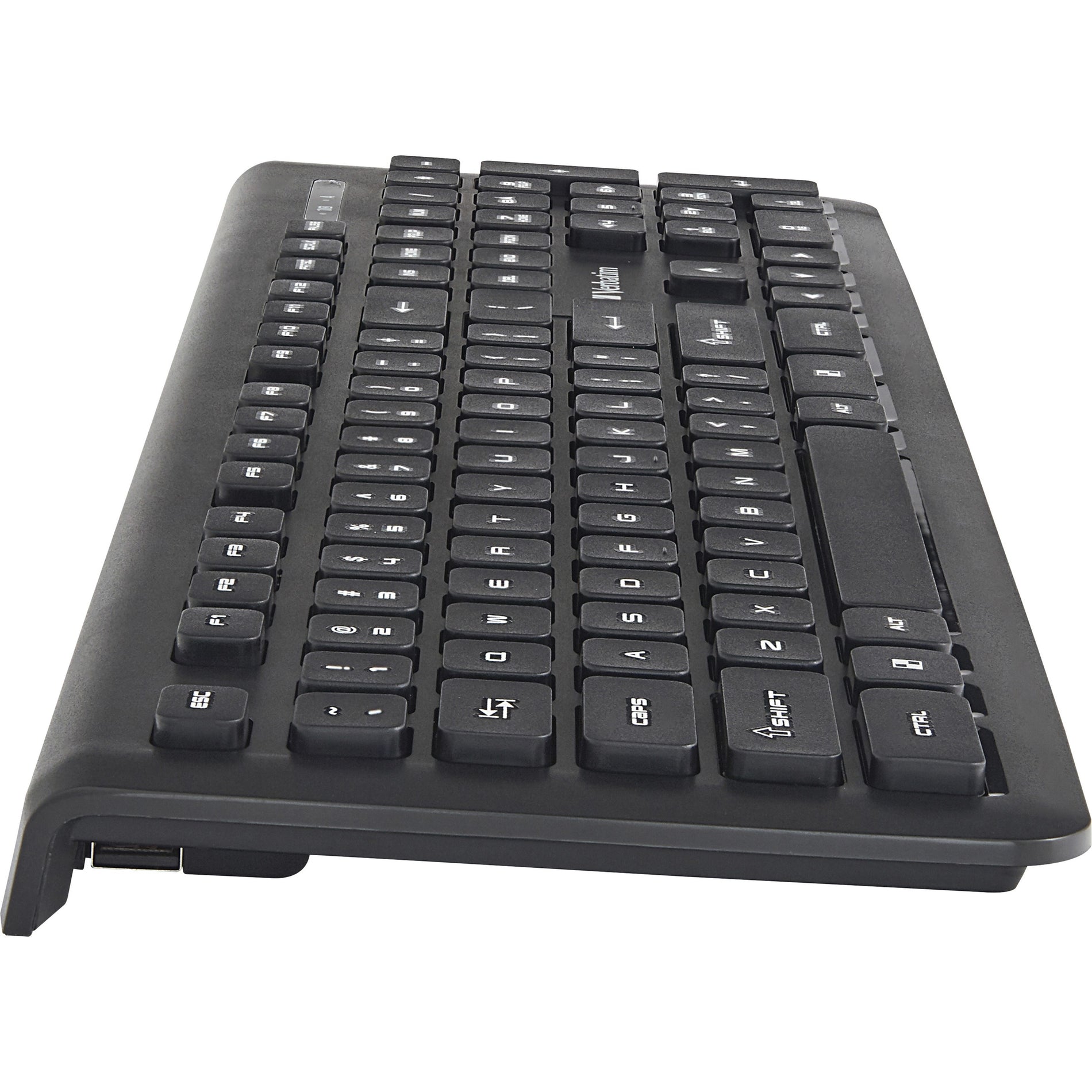 Verbatim 99793 Wireless Slim Keyboard, USB Type A, 1-Year Limited Warranty