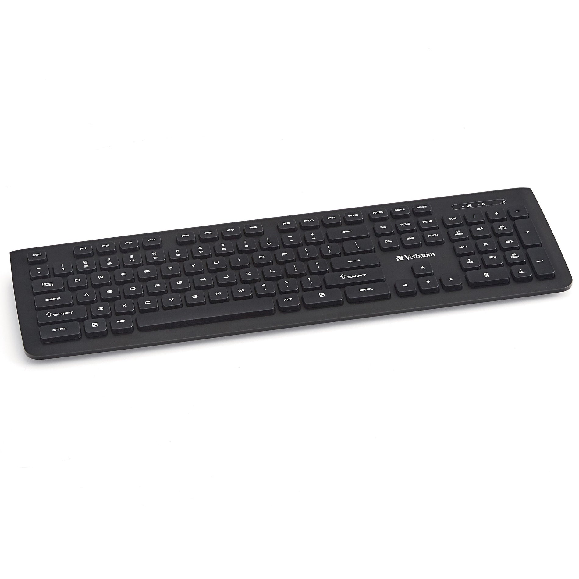 Verbatim 99793 Wireless Slim Keyboard, USB Type A, 1-Year Limited Warranty