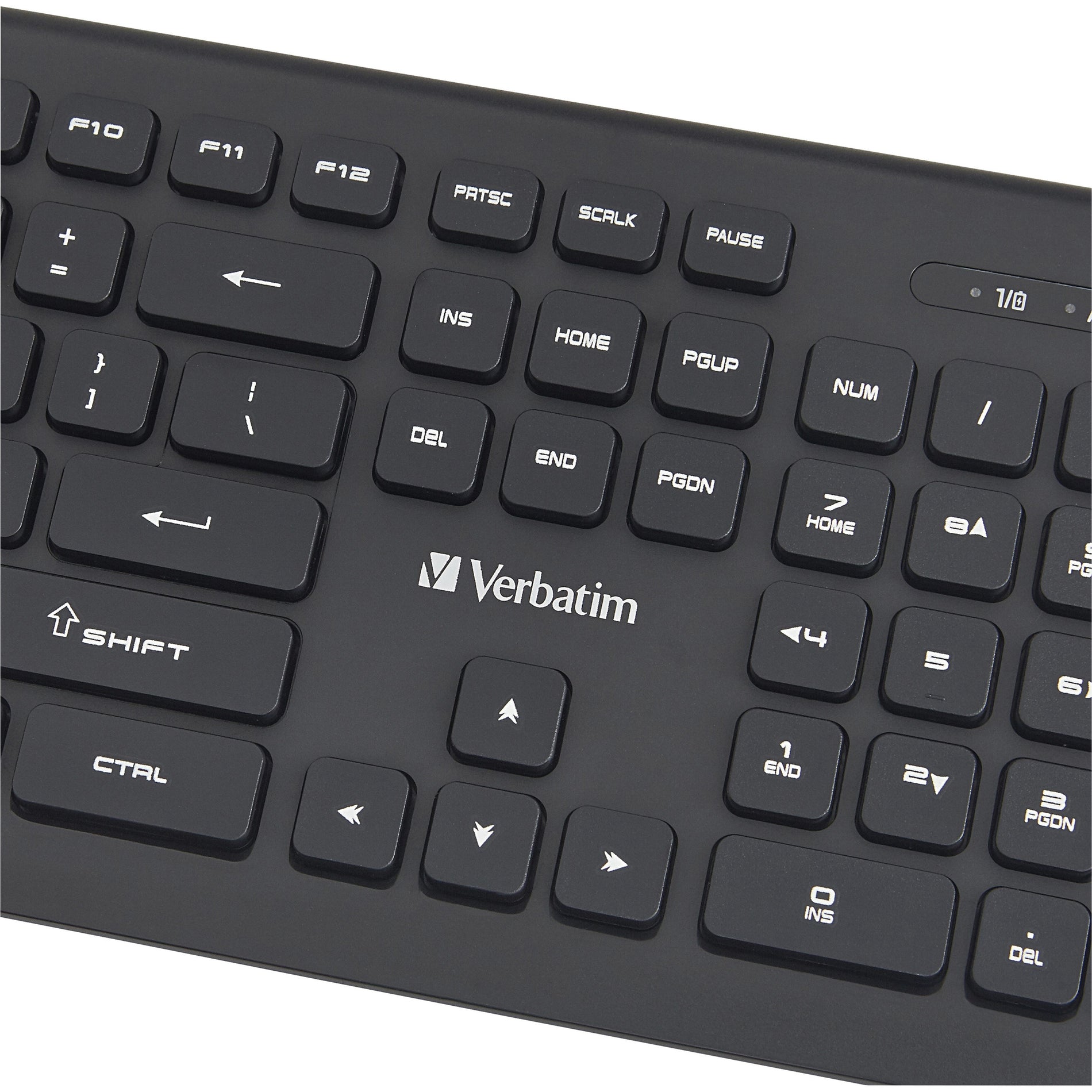 Verbatim 99793 Wireless Slim Keyboard, USB Type A, 1-Year Limited Warranty