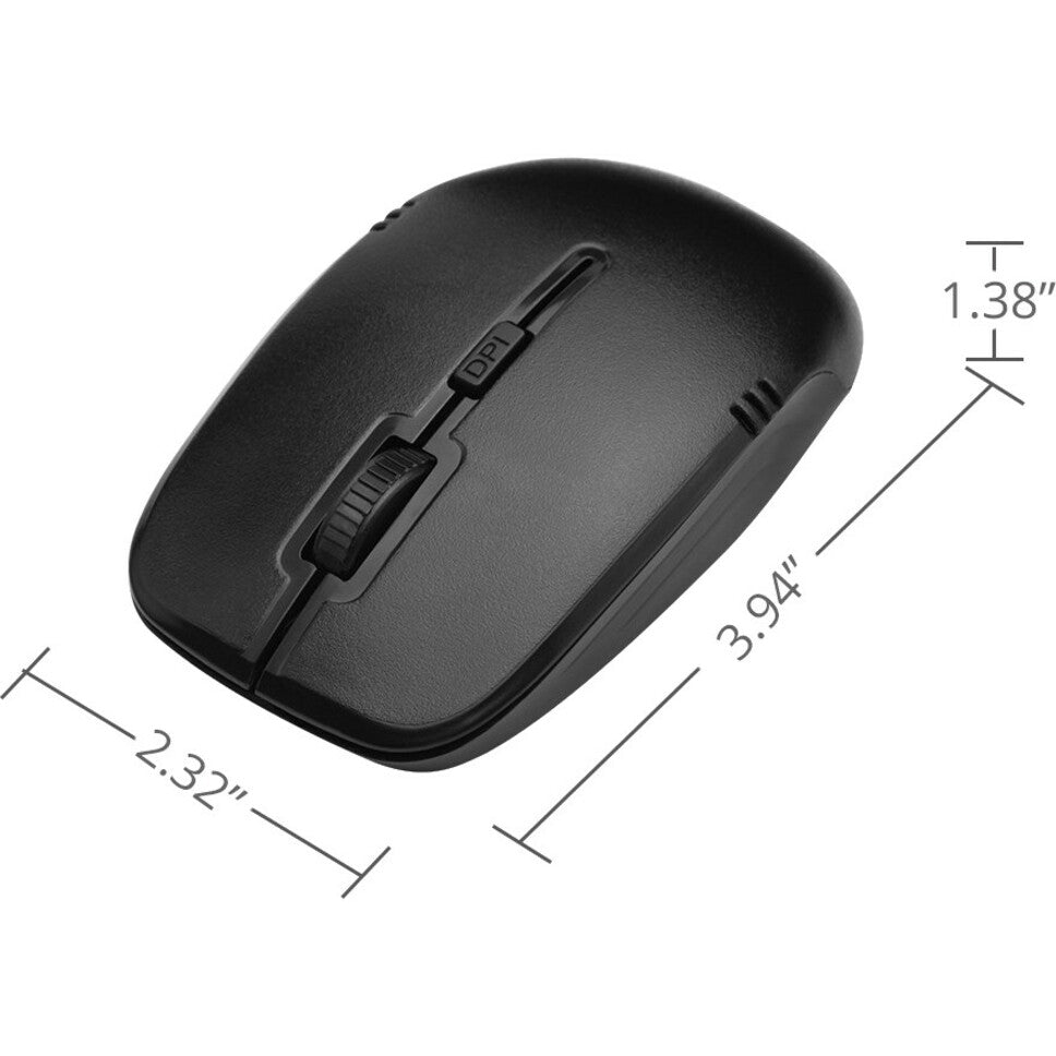 SIIG JK-WR0T12-S1 Wireless Extra-Duo Tastiera e Mouse Tasti Multimediali Caldi Layout QWERTY.