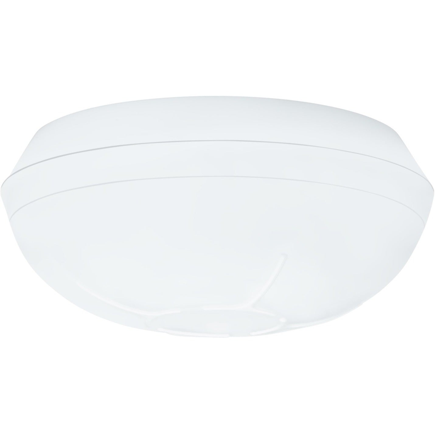 Front view of DSC PG9862 PowerG wireless ceiling-mounted PIR motion detector showing dome-shaped white housing-alternate-image1