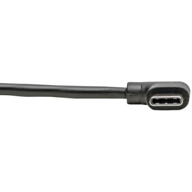 Tripp Lite U038-006-CRA USB Type-A to Type-C Cable, M/M, 6 ft., Reversible, Strain Relief, Right-angled Connector