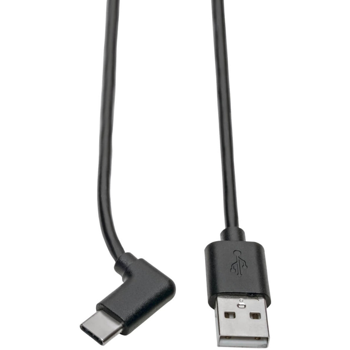 Tripp Lite U038-006-CRA Câble USB de type A à type C M/M 6 pi Réversible Soulagement de la tension Connecteur coudé à droite