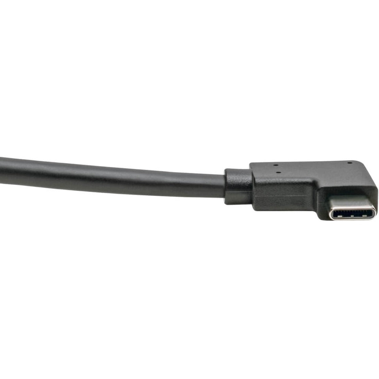 Tripp Lite U428-003-CRA Right-Angle USB-C to USB-A Cable, M/M, 3 ft., Strain Relief, Reversible, 5 Gbit/s