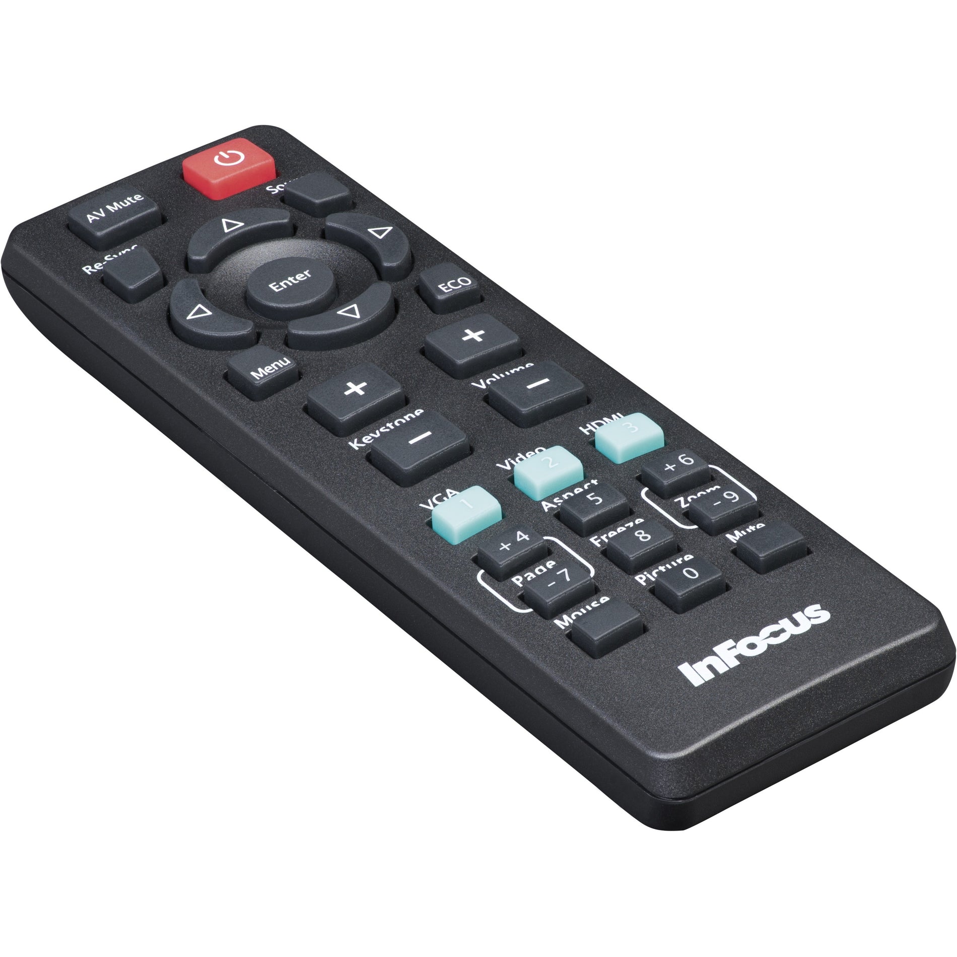 InFocus HW-NAVIGATOR-5 Standard Replacement Remote, Compatible with IN110x, IN120x, IN120STx, IN130, IN130ST, IN2120x, IN2130, IN3130a, IN3140, IN5140, IN5310a, IN1110, IN8606HD, SP1080 Projectors
