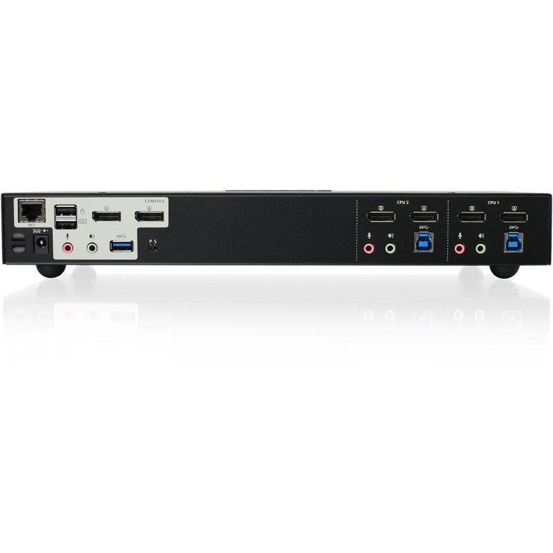 Rear view of IOGEAR GCS1942 KVM switch displaying all available ports and connections