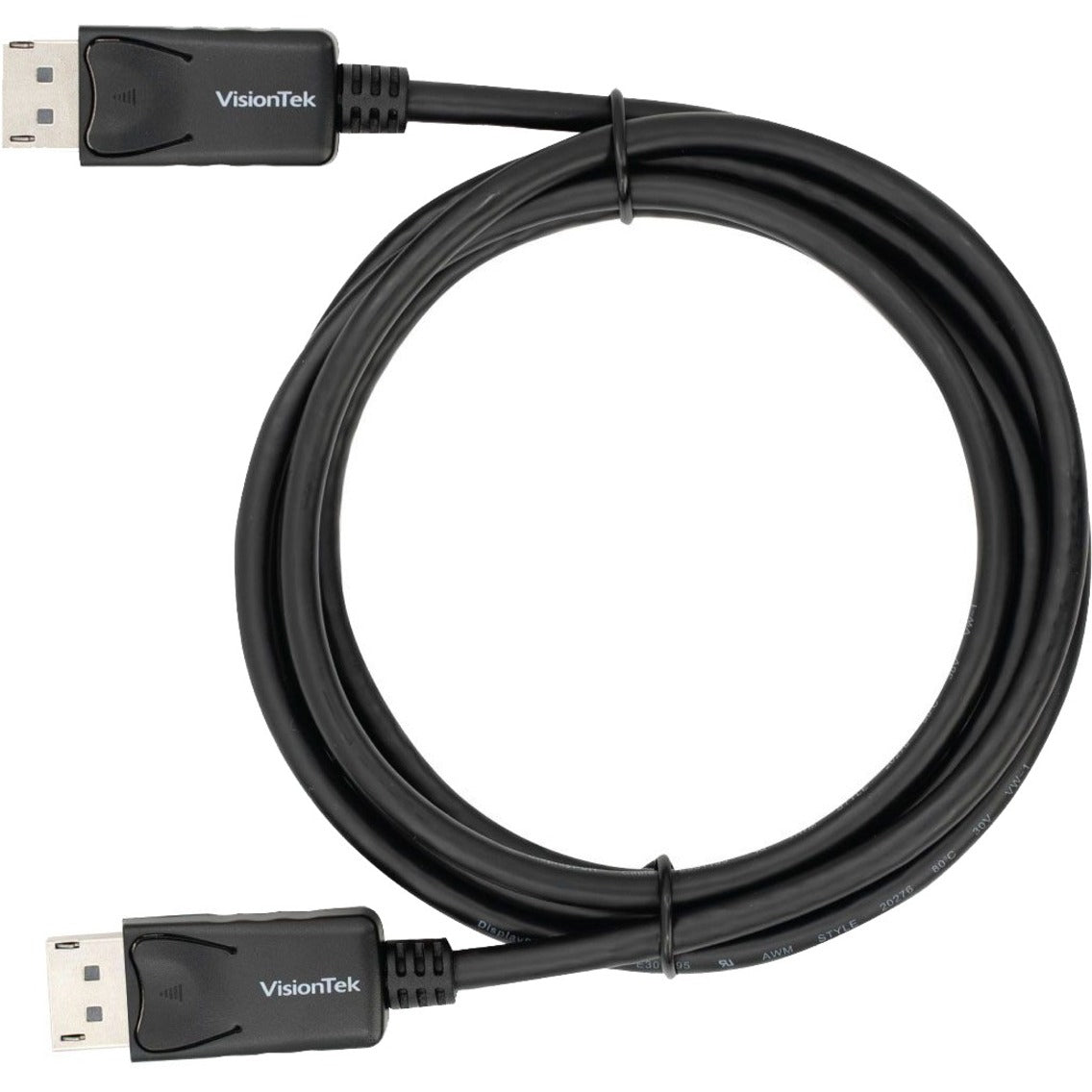 วิสัยทัศน์เทค 901211 สาย DisplayPort ถึง DisplayPort 2 เมตร (M/M) แอกทีฟ เทคโนโลยี Eyefinity HDCP เสียบแล้วใช้งานได้ทันที