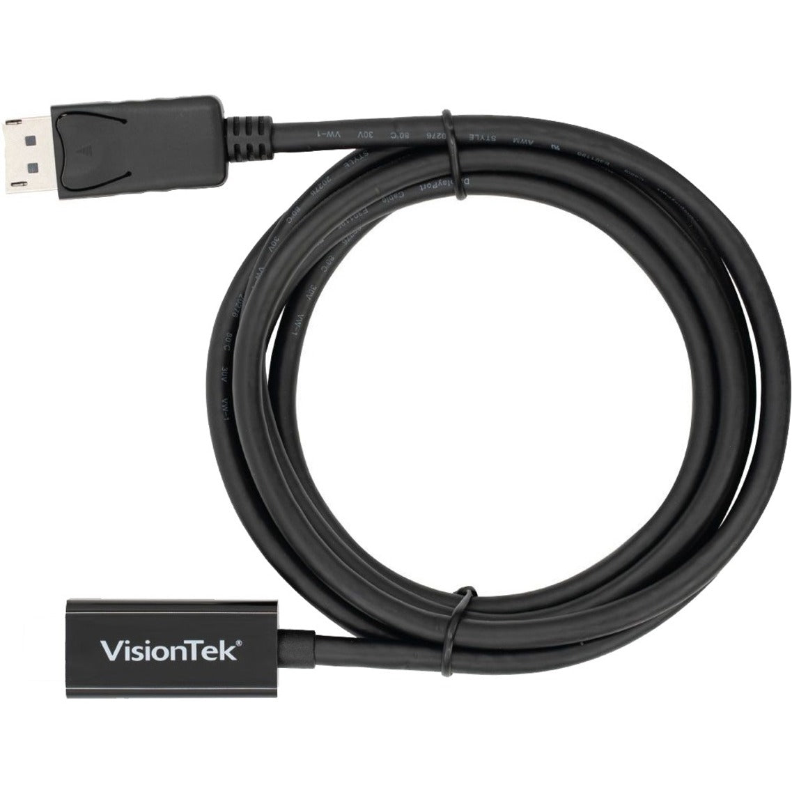 VisionTek 901214 DisplayPort to HDMI 2M Active Cable (M/M), Plug & Play, 6.56 ft, 4K Supported