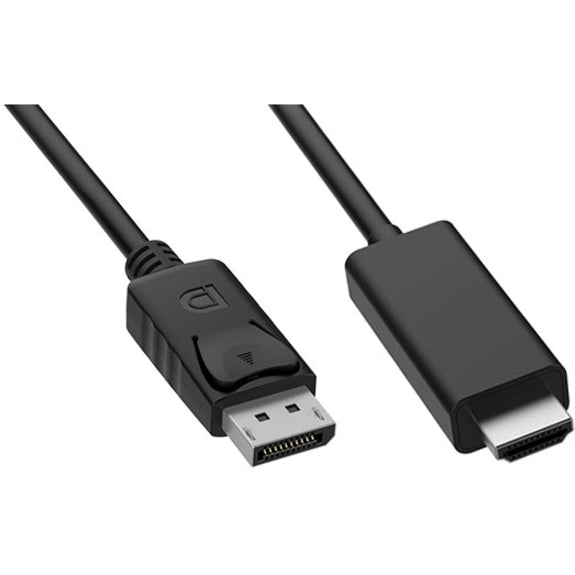 VisionTek 901214 DisplayPort to HDMI 2M Active Cable (M/M), Plug & Play, 6.56 ft, 4K Supported