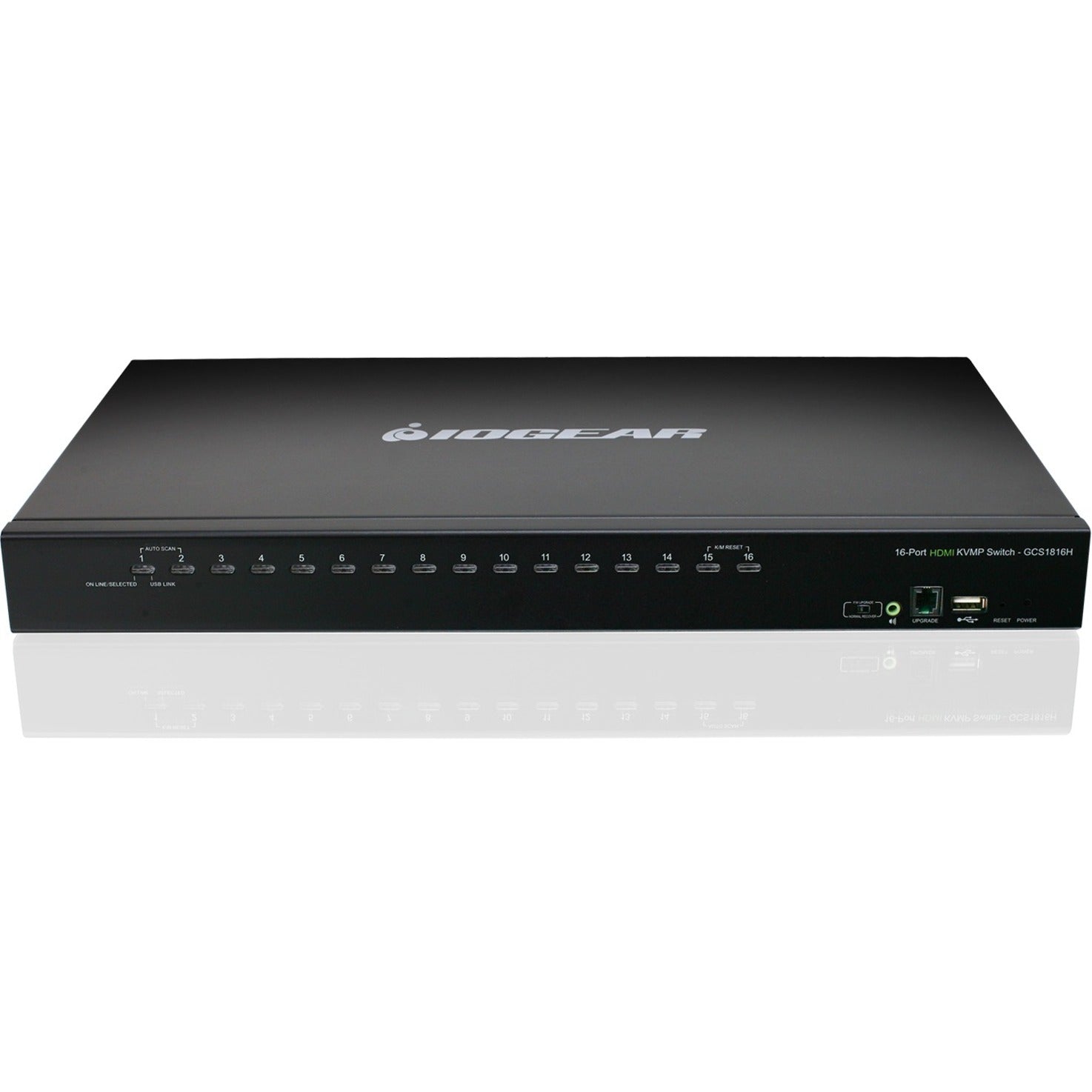 IOGEAR GCS1816HKITU 16-Port USB HDMI KVMP Switch mit USB-Kabelsätzen TAA-Konform