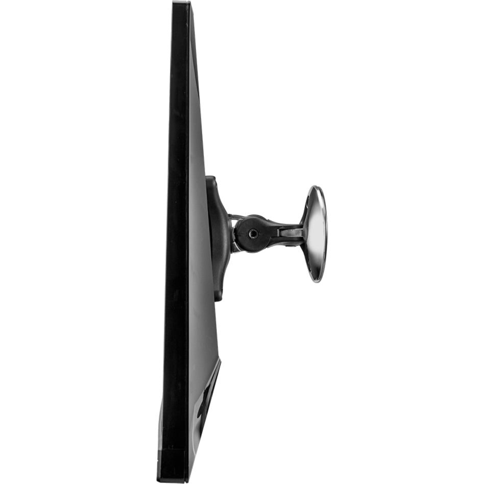 Side view of Atdec wall mount showing low-profile design and tilt adjustment mechanism-alternate-image2