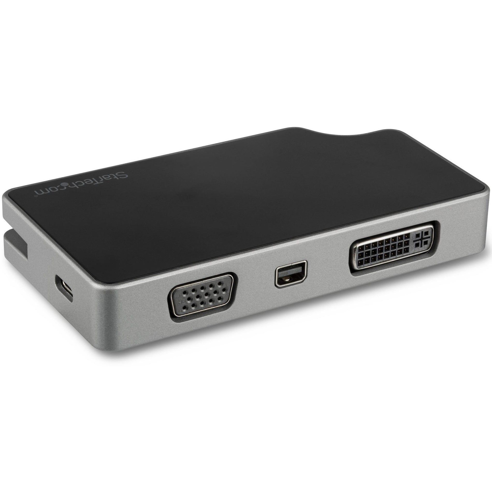 StarTech.com CDPVDHMDPDP DVI/HDMI/Mini DisplayPort/USB/VGA Audio/Video Cable, 4", Space Gray, Black, HDCP 1.4, Charging, Active, HDCP 2.2, USB- Power Delivery (USB PD)