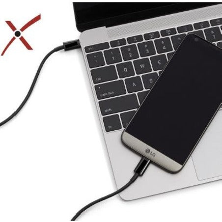 4XEM 4XUSBCUSBC6 Cavo USB-C a USB-C - 6FT Reversibile Velocità di Trasferimento Dati di 5 Gbit/s Nero