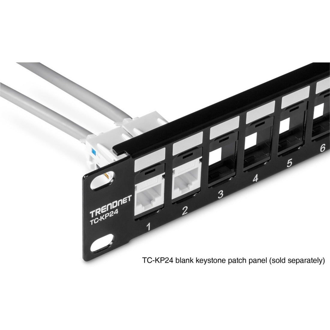 TC-K50C6 keystone jacks installed in TC-KP24 patch panel-alternate-image7