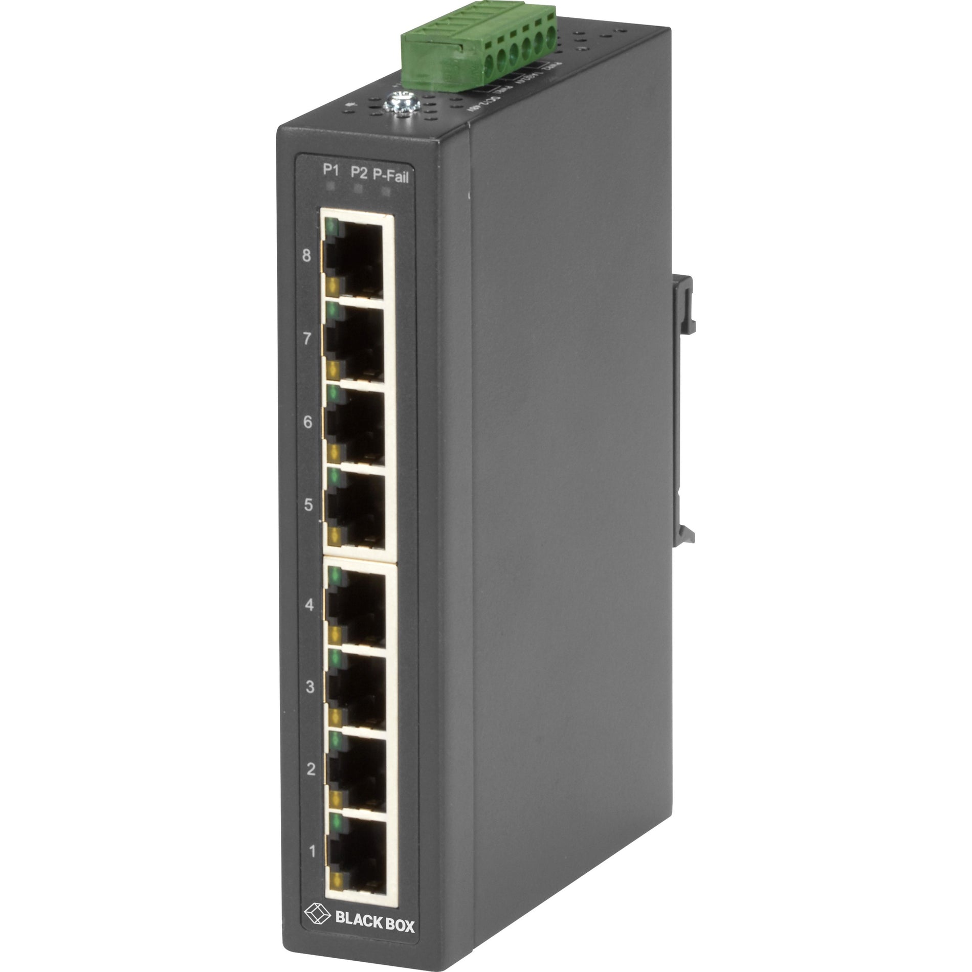 Scatola Nera LBH3080A Switch Ethernet Industriale a 8 Porte Non Gestito Temperatura Estrema