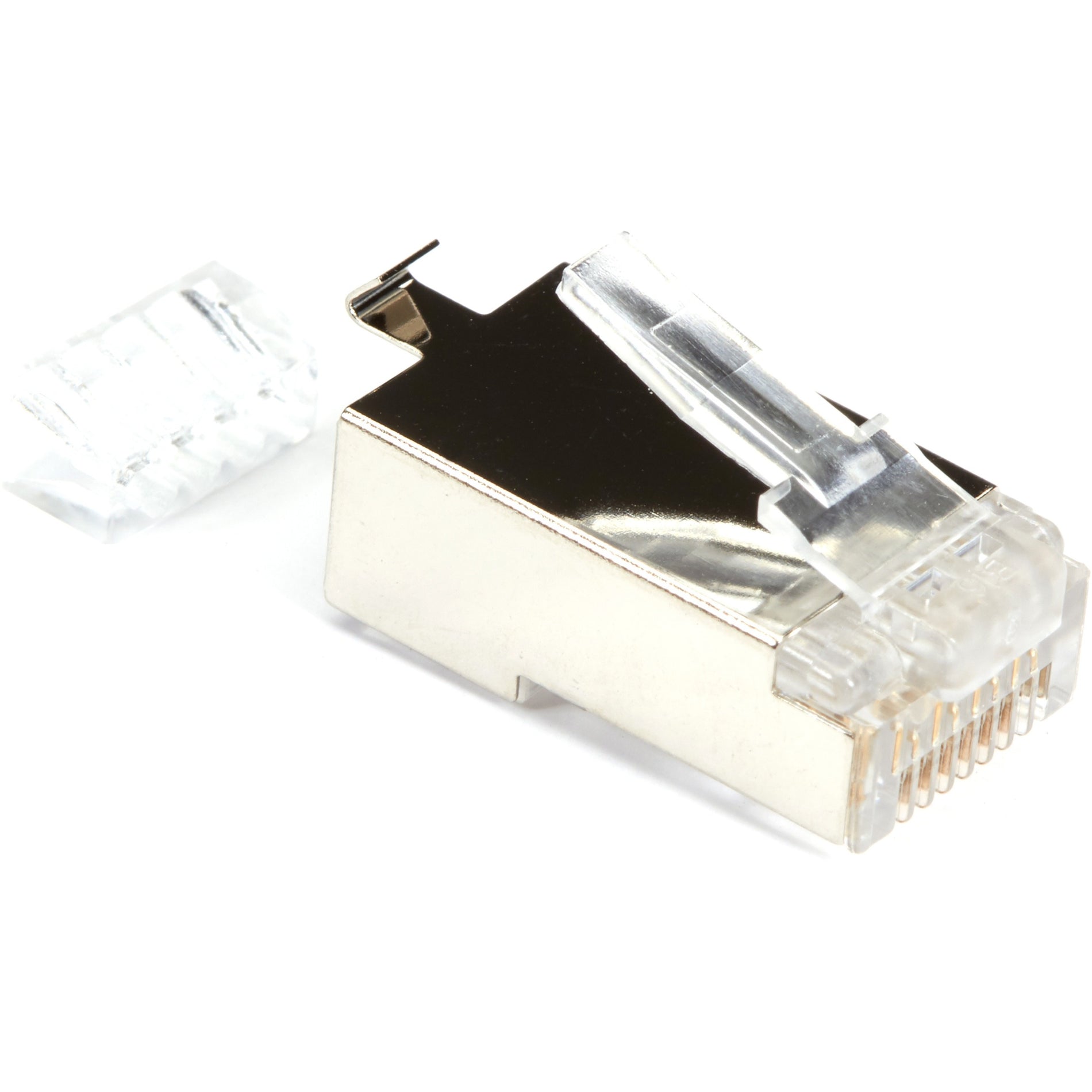Black Box FMTP623S-100PAK CAT6 Modular Plug For 23-AWG Wire - Shielded, RJ45, 100-Pack, Stranded, Nickel Plating
