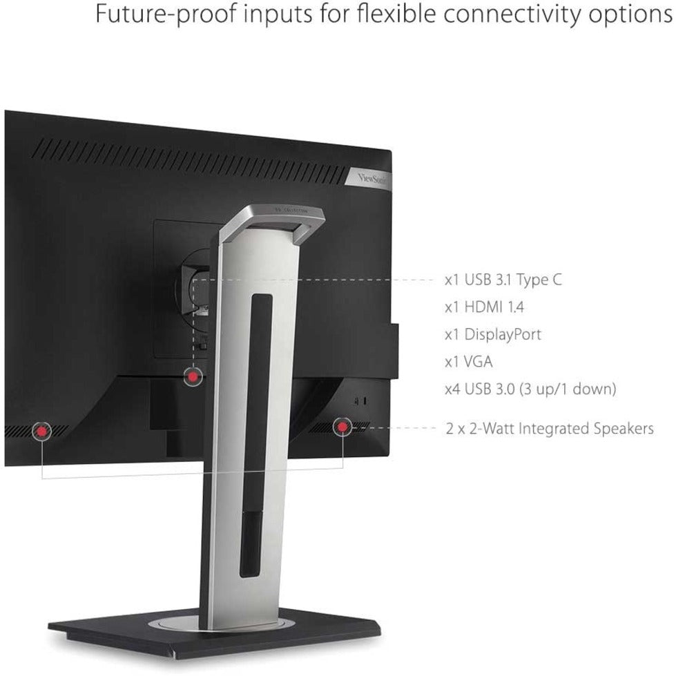 Detailed view of monitor's connectivity ports and features-alternate-image15